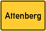 Place name sign Attenberg