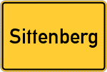 Place name sign Sittenberg