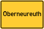 Place name sign Oberneureuth