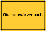 Place name sign Oberschwärzenbach