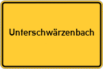 Place name sign Unterschwärzenbach