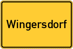 Place name sign Wingersdorf