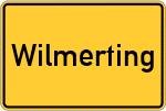 Place name sign Wilmerting, Kreis Passau
