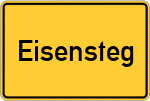 Place name sign Eisensteg