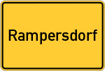 Place name sign Rampersdorf