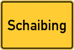 Place name sign Schaibing