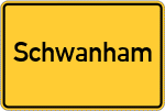 Place name sign Schwanham