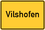 Place name sign Vilshofen