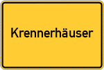 Place name sign Krennerhäuser, Niederbayern