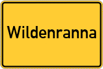 Place name sign Wildenranna