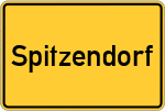 Place name sign Spitzendorf