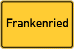 Place name sign Frankenried
