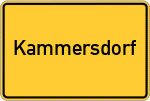 Place name sign Kammersdorf