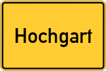 Place name sign Hochgart