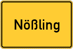 Place name sign Nößling