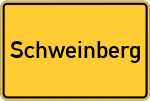 Place name sign Schweinberg
