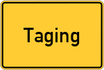 Place name sign Taging