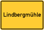 Place name sign Lindbergmühle, Bayern