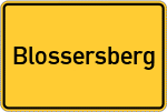 Place name sign Blossersberg