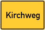 Place name sign Kirchweg