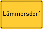Place name sign Lämmersdorf