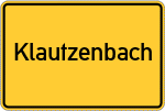 Place name sign Klautzenbach