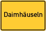 Place name sign Daimhäuseln