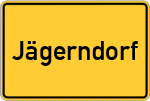 Place name sign Jägerndorf
