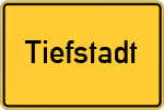 Place name sign Tiefstadt