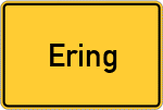 Place name sign Ering