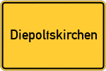 Place name sign Diepoltskirchen