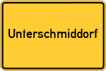 Place name sign Unterschmiddorf