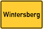 Place name sign Wintersberg