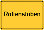 Place name sign Rottenstuben
