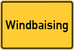 Place name sign Windbaising