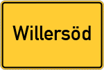 Place name sign Willersöd