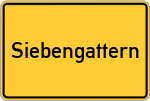 Place name sign Siebengattern