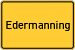 Place name sign Edermanning