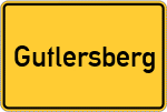 Place name sign Gutlersberg