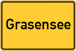 Place name sign Grasensee