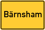 Place name sign Bärnsham