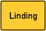 Place name sign Linding
