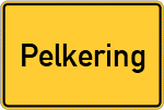 Place name sign Pelkering