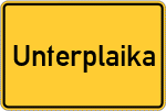 Place name sign Unterplaika