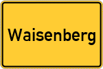 Place name sign Waisenberg, Rott