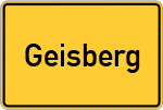 Place name sign Geisberg