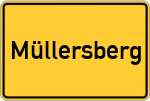 Place name sign Müllersberg