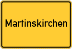Place name sign Martinskirchen