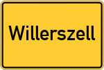 Place name sign Willerszell