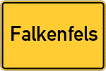 Place name sign Falkenfels